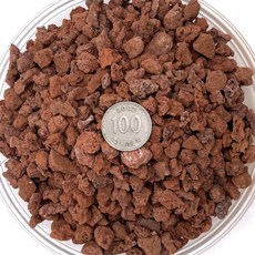 SKFARM 깔끔한 레드 화산석 2L 2호 화분마감재 인테리어 조경 어항꾸미기, 1개