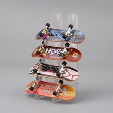 핑거보드 기물 4AB 대형 보통 파크 트랙 손가락 쿼터, 1개, C 곡선 스케이트보드 4개+보관대+공구