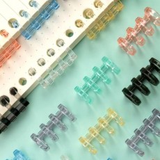 O링바인더 제본용 4홀 바인더링 블랙