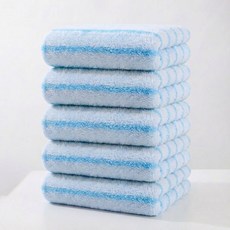 Sherrich 호텔수건 코랄플리스 세면 타올 부드러운 먼지없는 수건, 5개, 푸른색