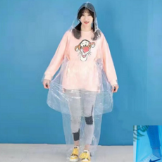 일회용 우비 바지 간편한 이동식 남녀공용 휴대용 우비 바지 비상용 비오는날 우천용 캠핑용 등산용 넉넉한, 비옷+바지(발까지), 화이트