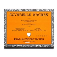 ARCHES 水洗紙 水彩本 粗紋 300g 31 x 41 cm, 詳見包裝