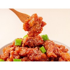 [낭중애] 생과일 저당 특허소스로 만든 순살사과닭강정, 매운맛, 중