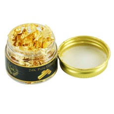 KINNO pure 24K Gold Leaf Flakes 키노 순수 식용 금박 조각 플레이크 24K 25mg, 1개, 24kg