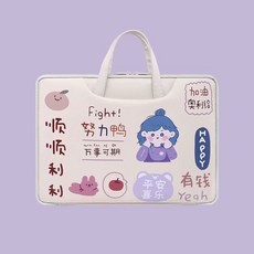 노트북가방 LG그램 15인치파우치 손잡이 13인치 14인치 맥북 삼성, 1개, X. 화이팅 마우스패드 포함