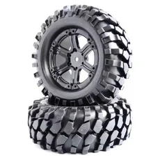 Mangniu Mn128 원격 제어 자동차 액세서리 업그레이드 수정 Wrangler Babos G500 96mm 1.9 인치 클라이밍, 18 11 black styles 4pc