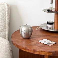 배터리 필요없는 베이킹 주방타이머 아날로그 기계식쿠킹타이머, 1개, 사과형