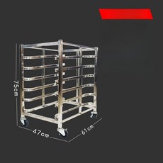 식판 스텐 오븐 카트 보관 퇴식 베이킹 랙 다층 선반 반납대 스테인레스 식당, 1개, 기본 구성품, 6칸 두꺼운 사각 튜브 경제형
