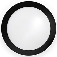 雲森 超薄防潮LED吸頂燈 (6W/12W/18W/24W), 黑色