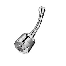 廚房洗菜盆水龍頭防濺頭嘴萬嚮延伸器，可旋轉增壓過濾，通用廚房神器，提升清潔效率, 1個, 2檔-（中長款軟管）