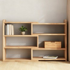 하루꿈 책상 책꽃이 다용도 데스크 정리 다층 공간활용 확장형 조절형 수납 선반, 원목색, 3단