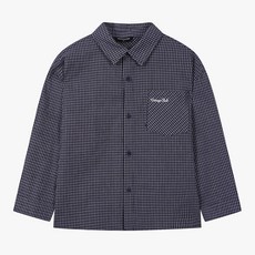 인디고키즈 [26년 봄출시_오버핏] 신학기데일리템! 깔끔한 스타일 연출이 가능한 스타일의 잔체크로로 캐주얼 캐쥬얼 잔체크셔츠 IKYC26203_동아쇼핑점