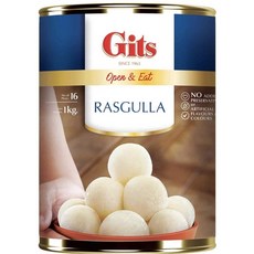Gits 라스굴라 rasgulla 인도 디저트, 1kg, 1개