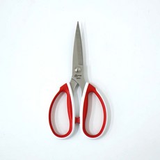오렌지미싱 PIN 스텐 강력가위 9인치 독일스틸 재단가위 다용도 가죽 두꺼운원단, 1개, 빨강
