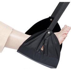 비행기 버스 열차 휴대용 발걸이 발받침대 차량 여행용 기내 발거치대, 블랙