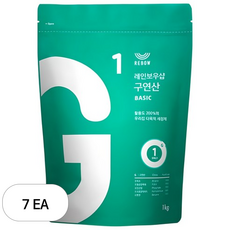 레인보우샵 과탄산소다 워시 세탁세제 본품, 1kg, 7개