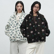 [제너럴아이디어 WOMAN 플라워 패턴 플리스 점퍼 [2COL] / WBE4L07523