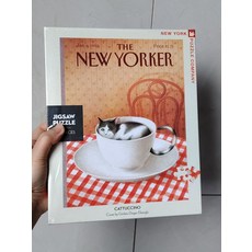NEW YORK PUZZLE COMPANY 貓布奇諾 1000片 拼圖, 如圖所示, 1個, 1個