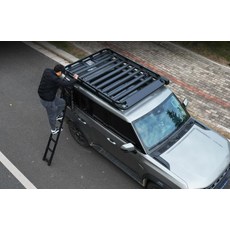 차량루프랙 루프랙 차박 루프랙브라켓 자동차가로바 카니발루프랙 측면사다리, 1개, 5세대 접이식