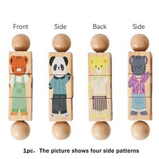 목재 핸드 벨 모빌 뮤지컬 라틀 유모차 클래식 교육용 선물, 1개, 9. A6