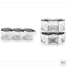 직코몰 글라스양념통 들기름병, 4조