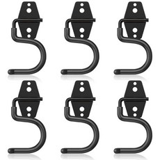 HUPBIPY 6팩 금속 차고 후크 벽 창고 정원 보관 정리용 튼튼한 S 후크 도구 행거 139201