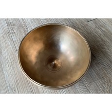 雅典樂器世界 極品尼泊爾手工頌缽 18.4公分 靈根缽 銅缽 修行缽 瑜珈用品 音療 冥想 擺件, 1個, 銅色