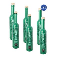 브라보레움 프란토이오 엑스트라버진 올리브오일 글라스보틀 Bravoleum Frantoio, 12개, 500ml