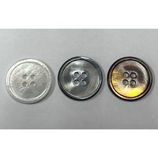 단면 자개단추 DYS-SH0-107, 1개, 화이트(White) 13mm