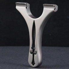 龍齒倚天劍彈弓 全數控直闆 龍齒快壓 蝴蝶估瞄 高精度 戶外扁皮弓架, 1個, 75弓門裸弓