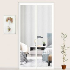 모기안녕 자석 문 모기장 문발 현관 방충망 120x210cm, 상세페이지 참조