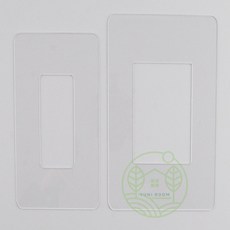 다프룸 아크릴스위치커버 전등스위치커버, 4,6구용/대