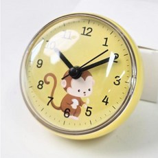 원형 욕실용 무소음 벽시계 흡착 방수 화장실 시계, 방수시계(스카이)