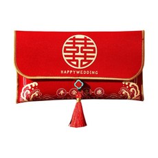 布藝紅包袋 囍字設計, 1個裝