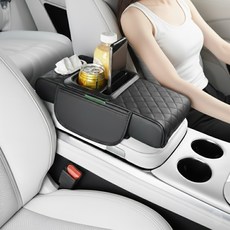 일로오게 차량용 콘솔박스 자동차 수납함, 블랙, 1개