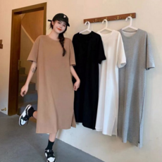 여성 여름 원피스 루즈핏 데일리 빅사이즈 여성 롱 원피스 라운드 임산부