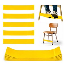 WNSIRVY 발이 안절부절 못하는 아동용 의자 밴드 5팩 아동용 ADHD 도구 집중력 향상 및 불안 감소 감각 ADHD ADD 자폐증을 위한 의자 밴드 - 교실 및 가정, 5 Pack