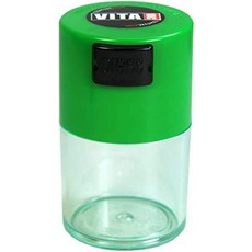 비타백 - 5g 20g 진공 밀폐 용기 블랙 펄, Green Clear