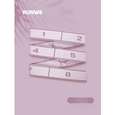 헬스 운동 무릎 요가 매트 매트 무릎 대형 홈트, 1개, 타로퍼플 1개입 8단계조절