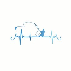 하트 비트 낚시 자동차 스타일링 재미있는 장식 스티커 데칼 오토바이, 8. Chrome Blue