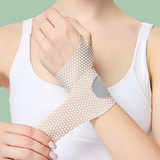 크로스핏 테이핑 테니스 골프 육아 아대 간호사 손목 건초염 스트렙 헬스 리스트랩 터널증후군 보호대 얇은, 블랙