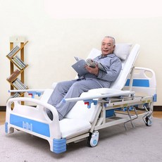 수동식 다기능 가정용 간호 침대 미끄럼 방지 노인 어르신 침대, 1개