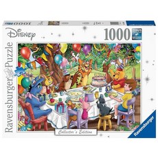 [5] Ravensburger 디즈니 컬렉터 에디션 곰돌이 푸 성인용 1000피스 직소 퍼즐 - 12000385 - 수제 공구 독일산 모든 조각이 완벽하게 맞습니다, 오리지널 포장