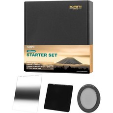 카니 100mm 폭 HT100 도전 세트 각형 필터 어댑터 링 겸용 CPL 포함 3장 장착 가능 렌즈 프레임 직경 82mm 대응 수납 케이스 808042, スターター