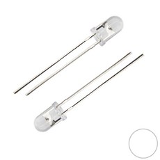 고휘도 LED 5MM WHITE, 1개