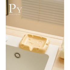 PINYUANJIAU 奶酪造型瀝水肥皂盒, 1個, 奶酪肥皂盒+jelly