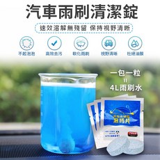 汽車雨刷錠 濃縮清潔錠 雨刷精, 1個