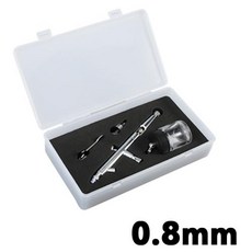 0.3/0.5/0.8mm 에어 브러시 더블 액션 스프레이 건 22cc 유리 병 액세서리 DIY 손톱 그림 모델 사이펀 피드, 1)SD-182-08