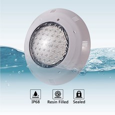 LED 수중 수영장 조명 RGB 색상 변경 AC12V IP68 방수 램프 리모컨 18W 25W 30W 60W, 01 하얀색, 02 35W