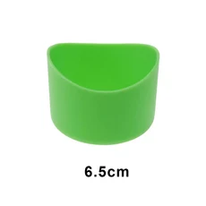 JCD 6.5cm 실리콘 컵베이스 보호 커버 고무 바닥 슬리브 절연 미끄럼 방지 물병 액세서리, 06 Green, 1개